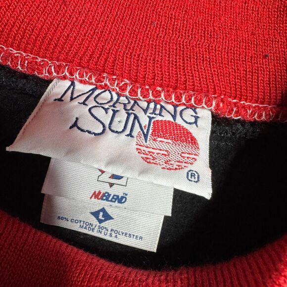 Black Sweatshirt with Winter Scene Design - Picture 2 of 6